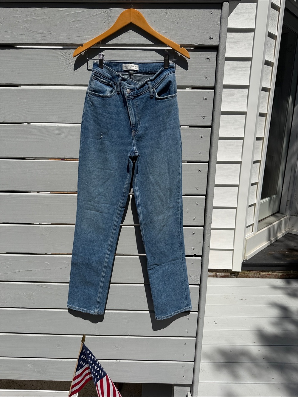 Abercrombie & Fitch Straight Leg Blue Jeans